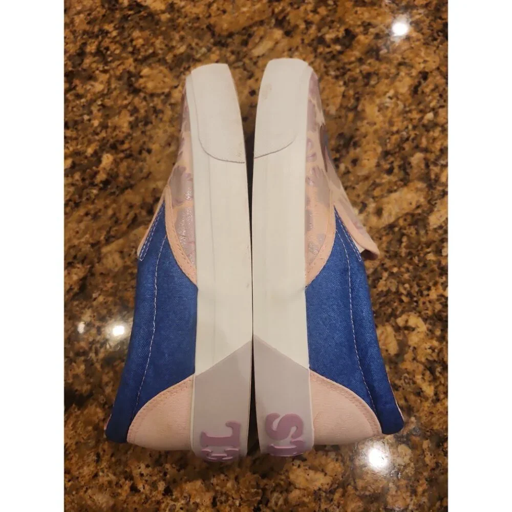 Disney Stitch‎ & Angel Low Top Slip-on Sneakers Pink Shoes girls Sz 6.5